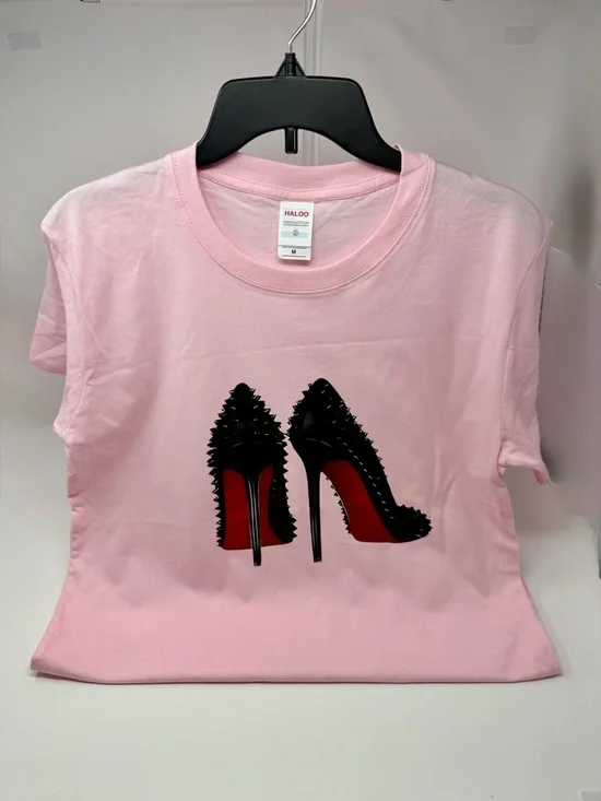 Pink Red-Bottom Stiletto Graphic Tee - Picture 4 of 4